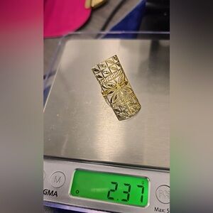 Power ring Real Gold 18k 2.37grams